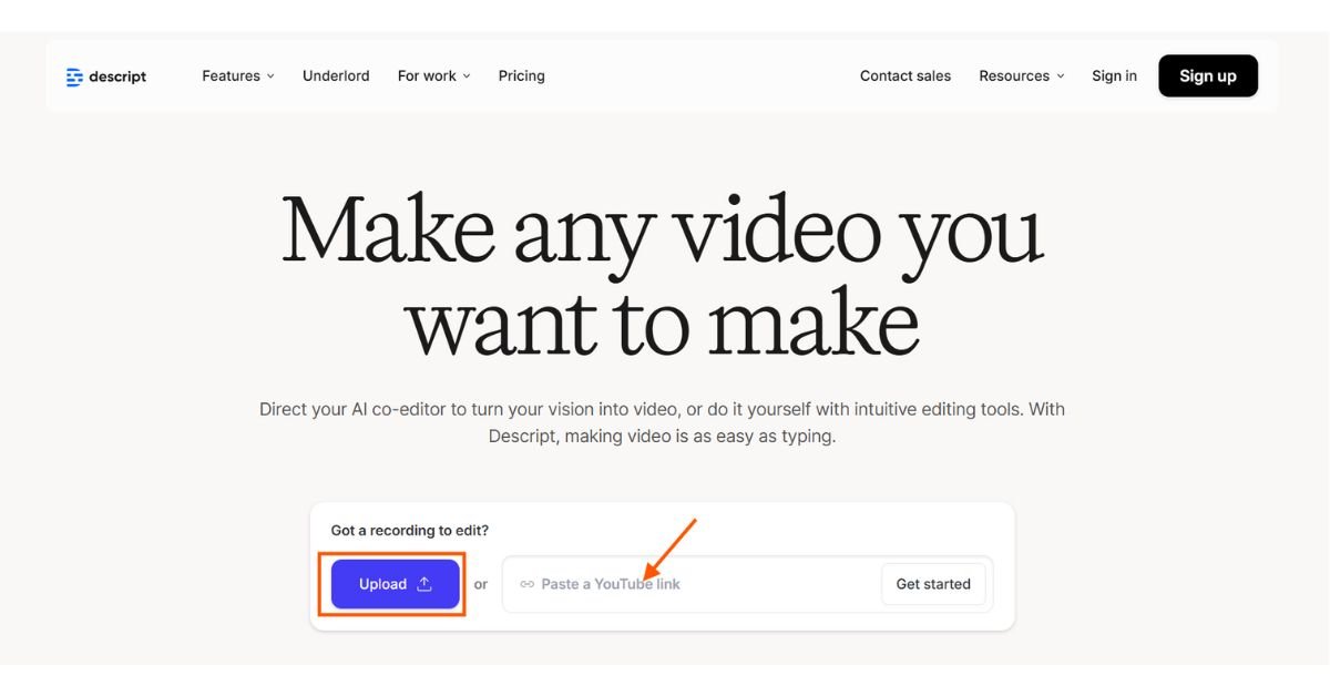 AI video editing in Descript