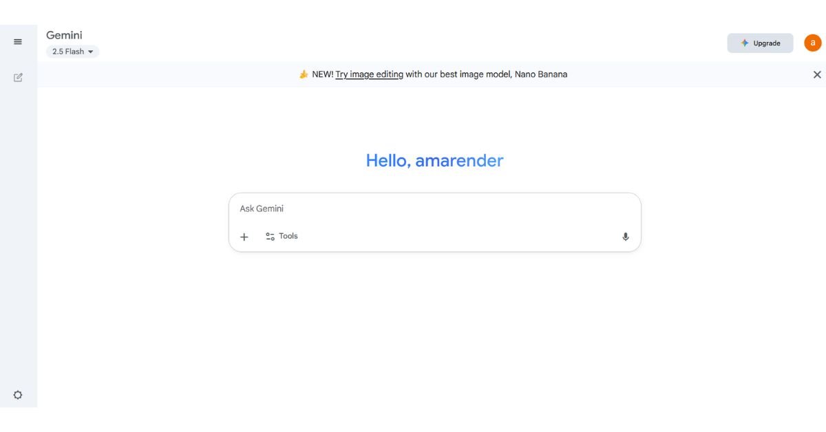 Screenshot of Google Gemini AI interface showing multimodal features