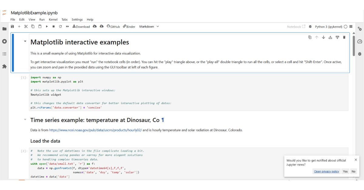 a screenshot of a computer-matplotlib