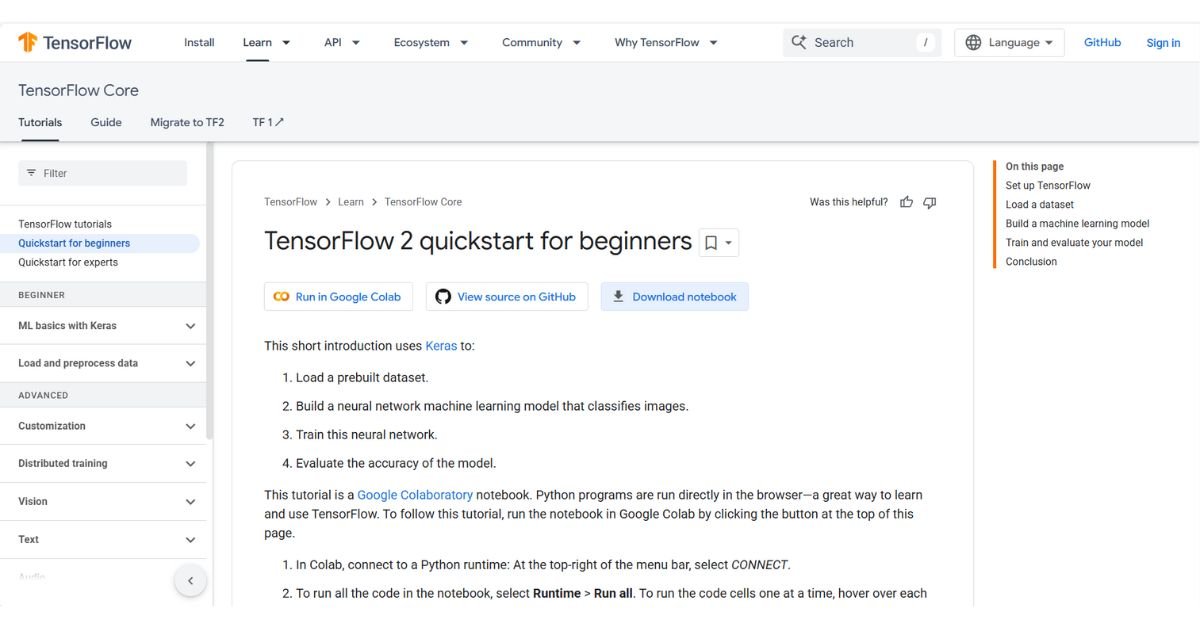 a screenshot of a computer-tensorflow