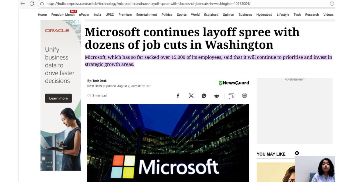 Microsoft Layoffs CEO Memo