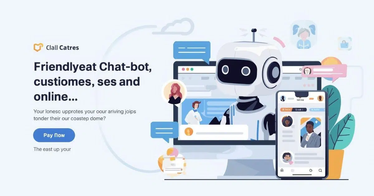 AI chatbot providing customer service through desktop and mobile chat interfaces