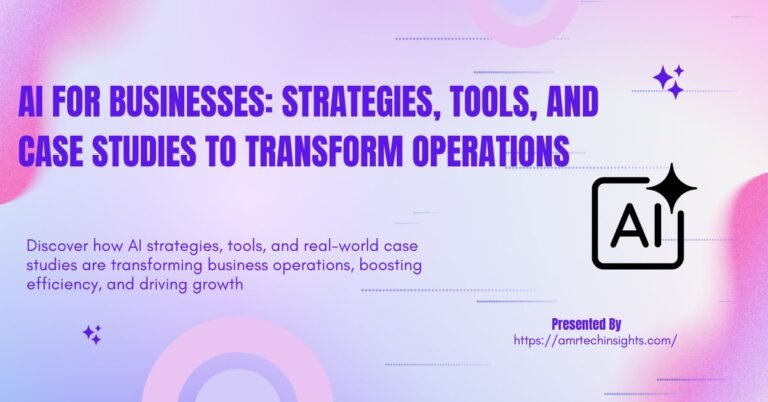 Featured image showing AI for businesses with strategies, tools, and real-world case studies to improve operations.