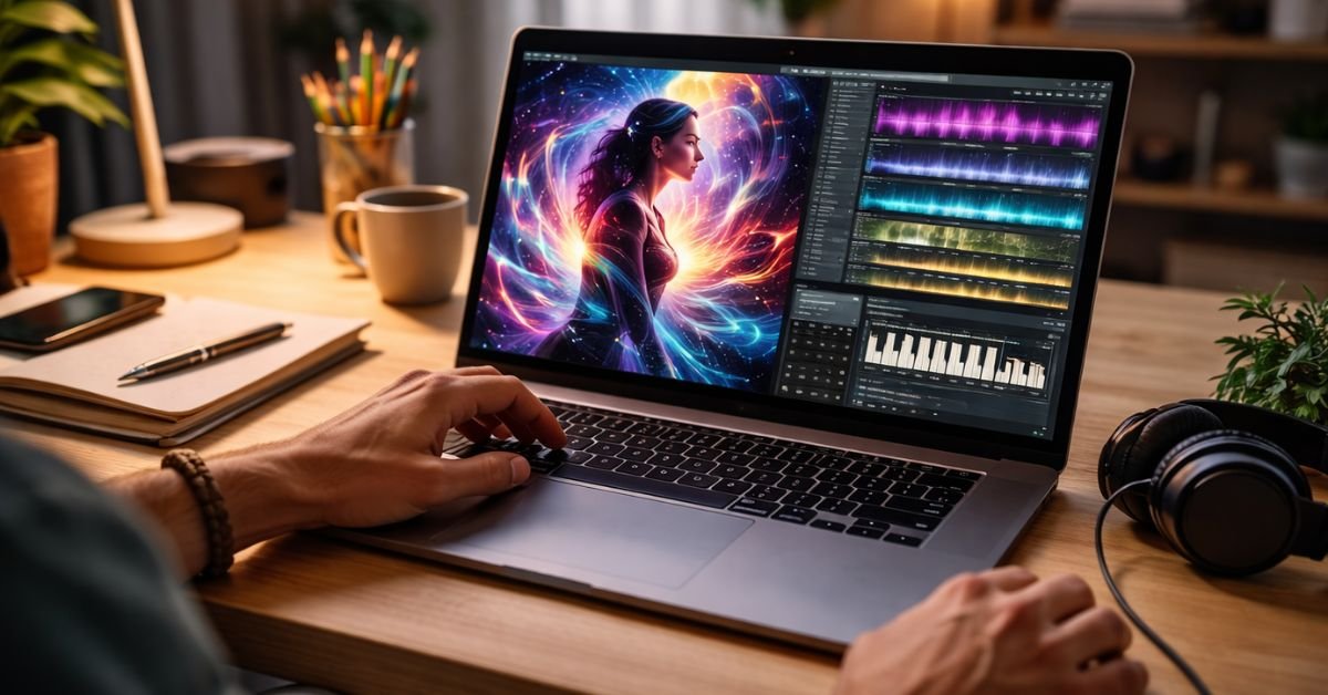 AI tools for creativity used in digital art and music creation
