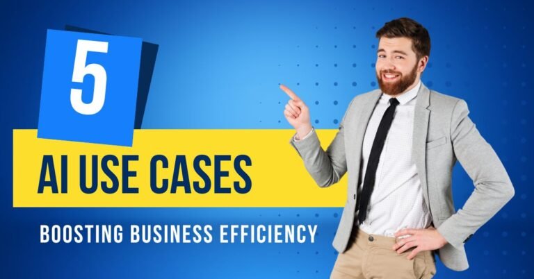 AI use cases boosting business efficiency with data analytics, automation, and intelligent dashboards