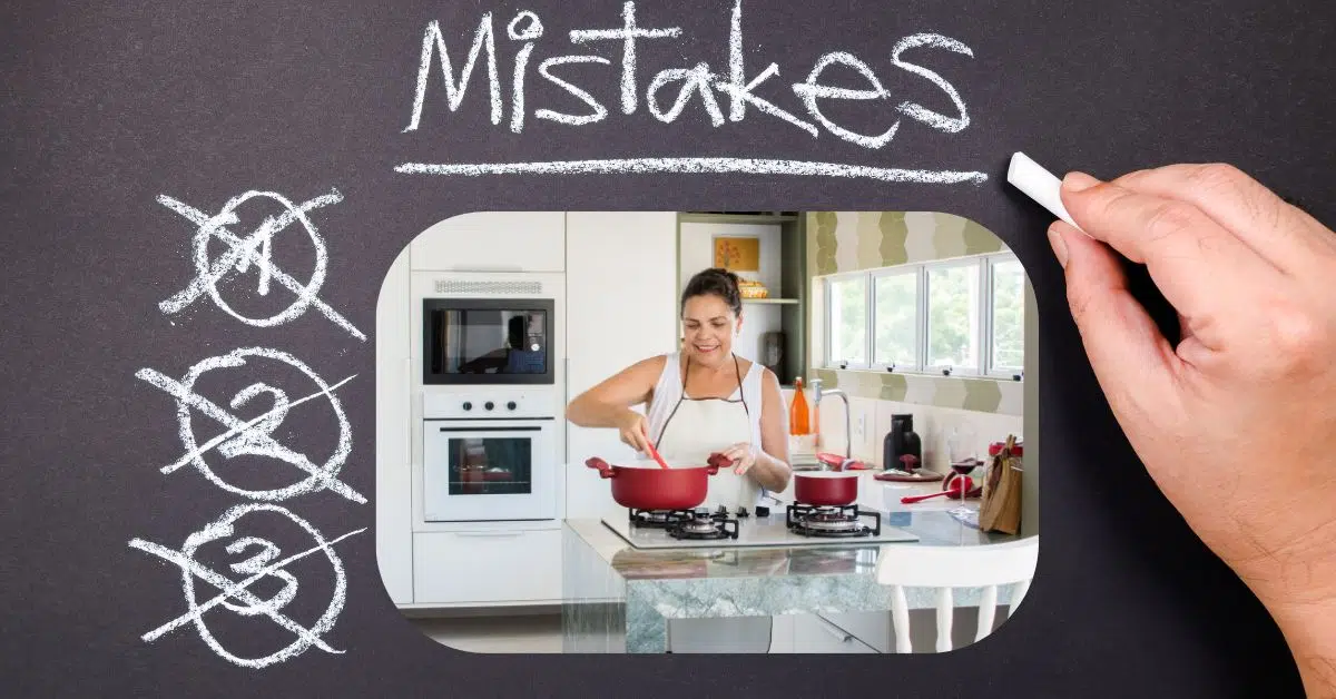 Air fryer cooking mistakes like overcrowding the basket.